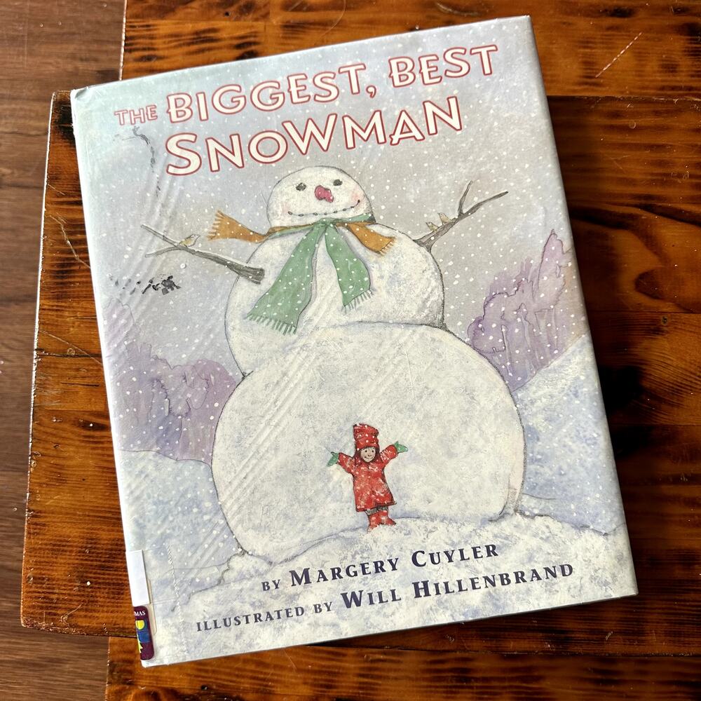 Vintage 1998 The Biggest, Best Snowman Hardcover Book